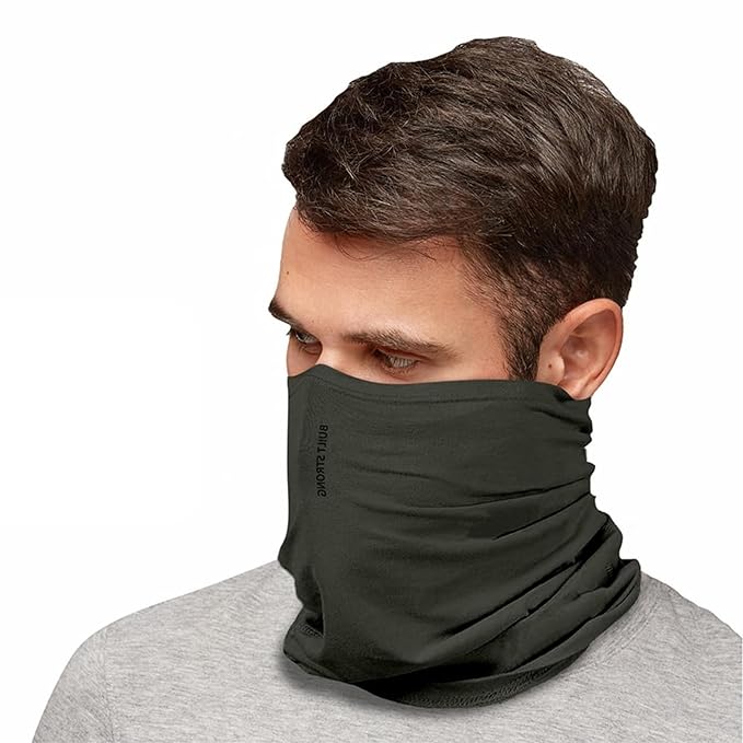 XTRIM Bamboo Bandana Face Mask for Dust & Sun Protection for Men & Women, Face Cover for Multipurpose, 100% Organic, Breathable, Odour-Free, Comfort Fit, Thermoregulatory Fabric